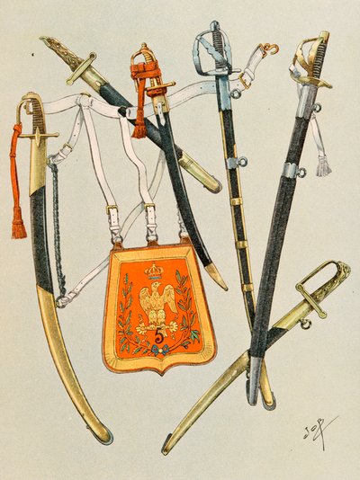 Uniforme de las tropas francesas en todas las épocas: Armas de las tropas, Grupo 1 de pseudonym for Onfray de Breville Jacques Job