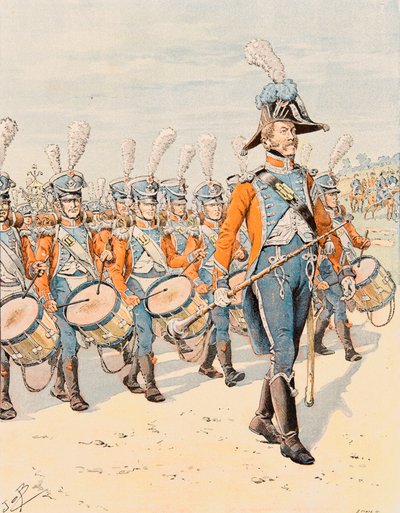 Historia de Bélgica: uniformes de las tropas francesas de pseudonym for Onfray de Breville Jacques Job