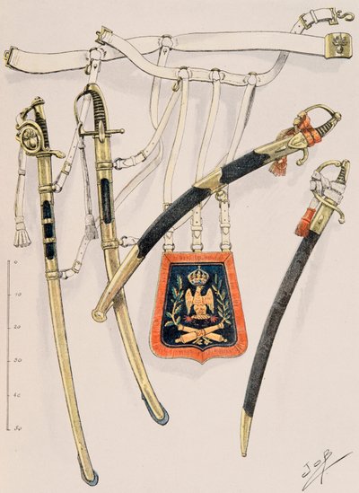Uniforme de las tropas francesas en todas las épocas: Guardia Imperial Segundo Imperio de pseudonym for Onfray de Breville Jacques Job