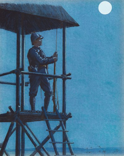 Jacques Marie Gaston Onfroy de Breville dit JOB (1858-1931) - El Porsouin (Soldado de Infantería de Marina en Guardia), Colección Privada de pseudonym for Onfray de Breville Jacques Job