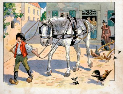 Joachim Murat (1767-1815) a los 12 años en la posada de su padre. Grabado de Jacques Marie Gaston Onfray de Breville, conocido como Job (1858-1931) de pseudonym for Onfray de Breville Jacques Job