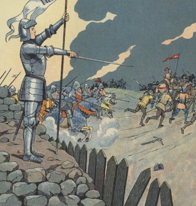 Juana de Arco liberando la ciudad de Orleans de los ingleses de pseudonym for Onfray de Breville Jacques Job