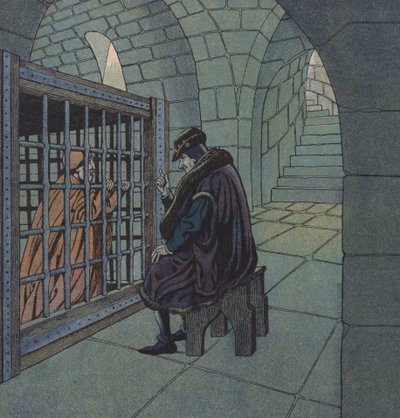 El Rey Luis XI de Francia y el Cardenal Balue de pseudonym for Onfray de Breville Jacques Job