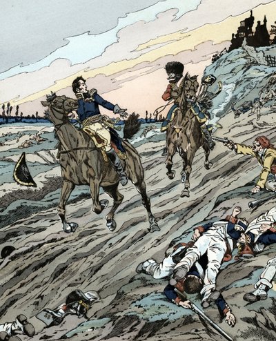 Leopoldo Hugo dando de beber a un enemigo que pretendía matarle de pseudonym for Onfray de Breville Jacques Job