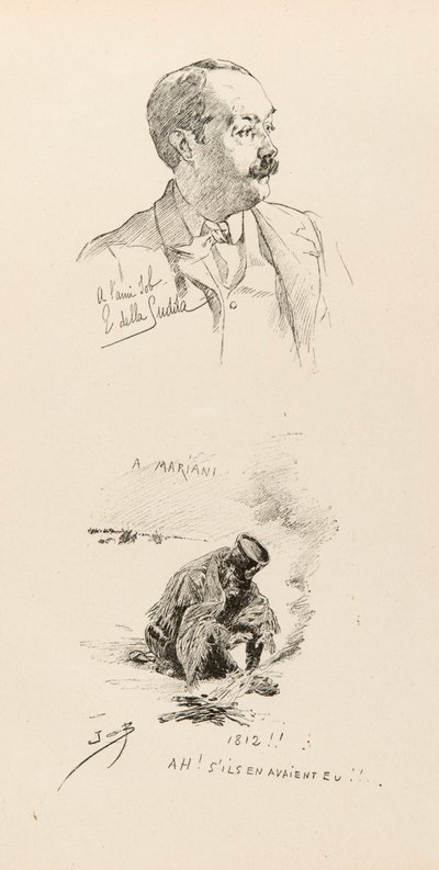 Retrato de Job (Jacques Marie Gaston Onfroy de Breville) de pseudonym for Onfray de Breville Jacques Job