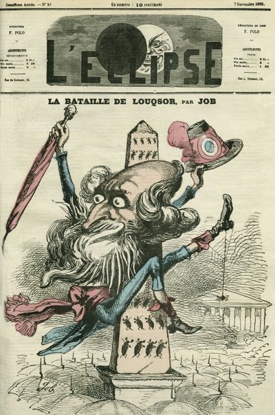 La Batalla de Luxor, el Padre Gagne subió al Obelisco. Portada en 