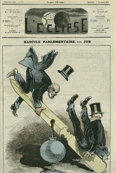 El cambio parlamentario entre los partidos de derecha e izquierda. Portada en "L