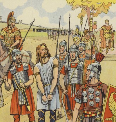 Vercingétorix se rinde a Julio César, 52 a.C. de pseudonym for Onfray de Breville Jacques Job
