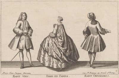 Traje Unis/Dama en Panier/Traje Ordinario de published by Jacques Chéreau