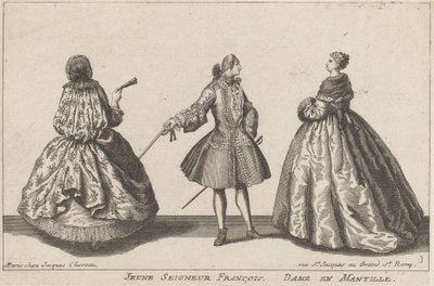 Joven señor francés/Dama en mantilla de published by Jacques Chéreau