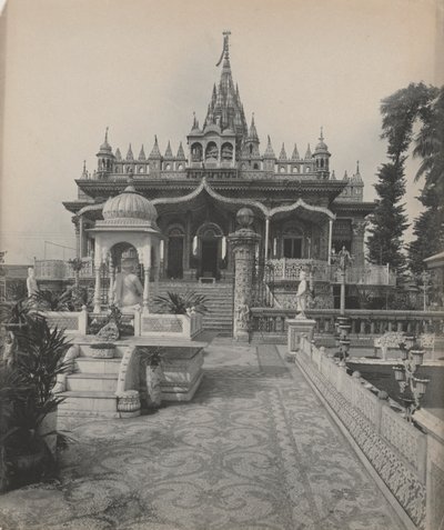 Pareshnath, Templo Jain, Calcuta de studio of A. W. A. Plâté Studio (Ceylonese)