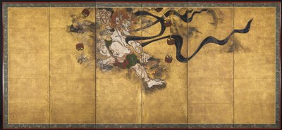 Dios del Trueno (Raijin) de studio of Tawaraya Sōtatsu