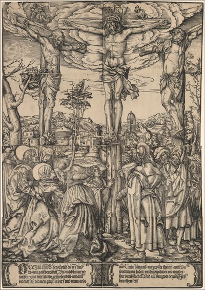 La crucifixión de the Elder Hans Burgkmair