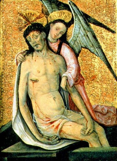 El Cristo muerto sostenido por un ángel de the Elder Rodrigo de Osona
