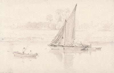 El Támesis en Kew, 9 de febrero de 1806 de unknown artist
formerly John Constable