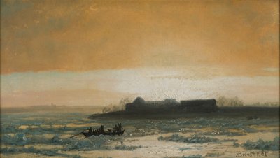 Ice Breaking Up, 1889 de Albert Bierstadt