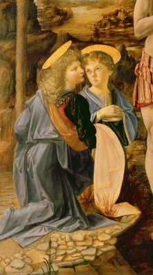 El Bautismo de Cristo por Juan el Bautista, c.1475...