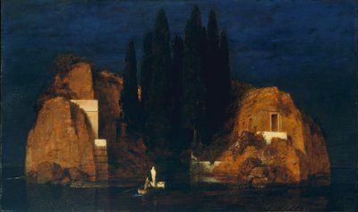 Isla de los Muertos, segunda versión, 1880 (óleo sobre madera) de Arnold Böcklin