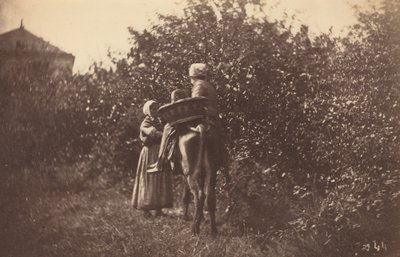 dos mujeres con burro Auguste Giraudon's Artist