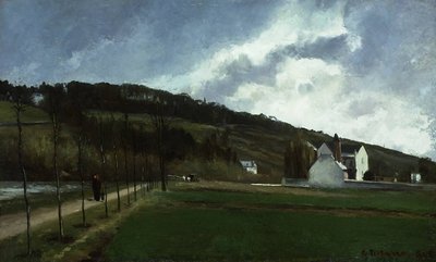 Las orillas del Marne en invierno de Camille Jacob Pissarro