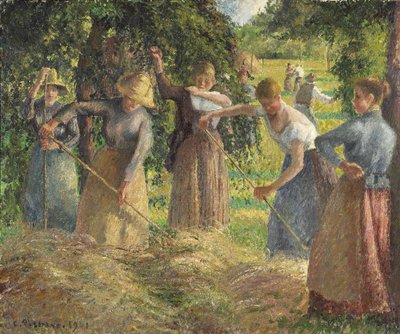 Hay Harvest en Éragny de Camille Jacob Pissarro