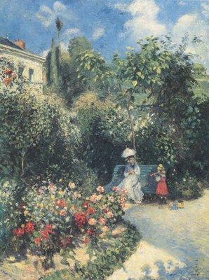 El jardín en Pontoise de Camille Jacob Pissarro