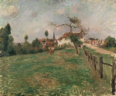 El pueblo de Eragny, siglo XIX de Camille Jacob Pissarro