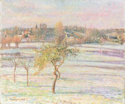 Helada blanca en Eragny, 1895 de Camille Jacob Pissarro