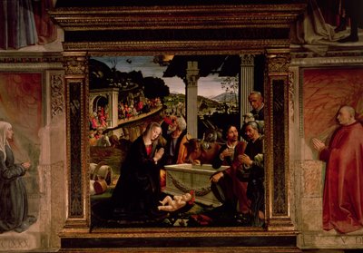 El nacimiento de Cristo de Domenico Ghirlandaio