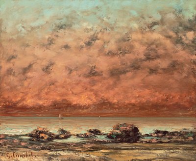 The Black Rocks en Trouville, 1865-66 de Gustave Courbet