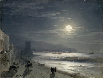 Noche de luna, 1885 de Ivan Konstantinovich Aivazovsky