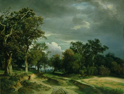El camino al borde del bosque, c.1851 de Johann Wilhelm Schirmer