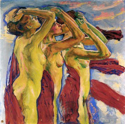 Tres desnudos | Koloman Moser | Impresión de arte