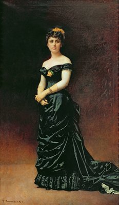 Retrato de Madame Bishoffsheim, 1877 de Leon Joseph Florentin Bonnat