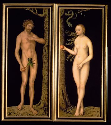 Adán y Eva, 1537 (panel) | Lucas Cranach the Elder