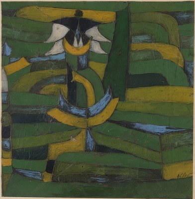 Flor blanca en el jardín. 1920 Paul Klee