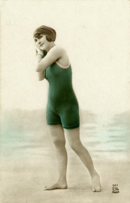 Traje de sales baño 1900