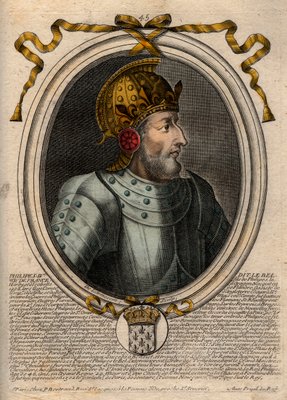 Retrato De Felipe Iv El Hermoso 1268 1314 Rey