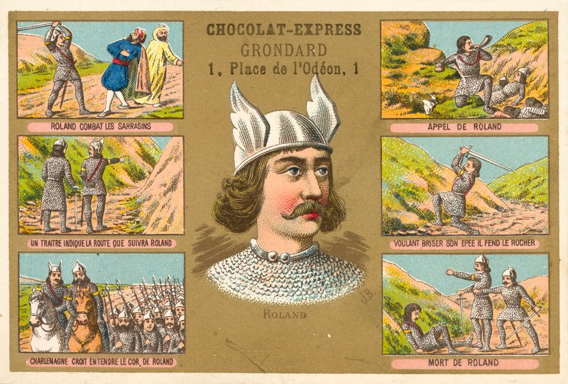 Rolando, guerrero franco, y escenas de su vida de French School