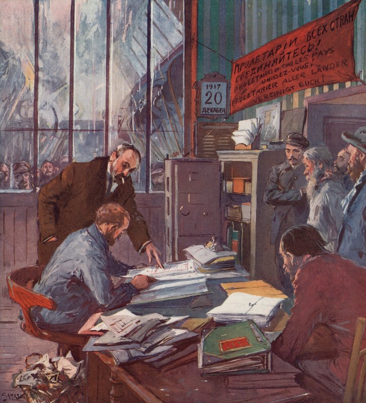 Fábrica bajo control de los trabajadores, Revolución Rusa de (after) Carrey