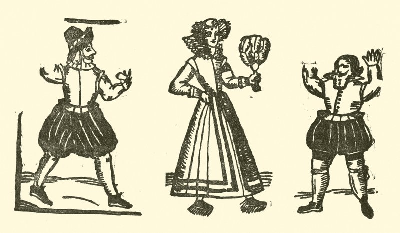 Ilustración para The Roxburghe Ballads (xilografía) de (after) English School