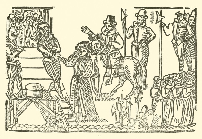 Ilustración para The Roxburghe Ballads (xilografía) de (after) English School