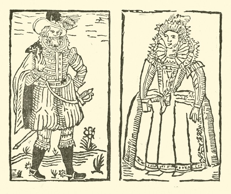 Ilustración para The Roxburghe Ballads (xilografía) de (after) English School