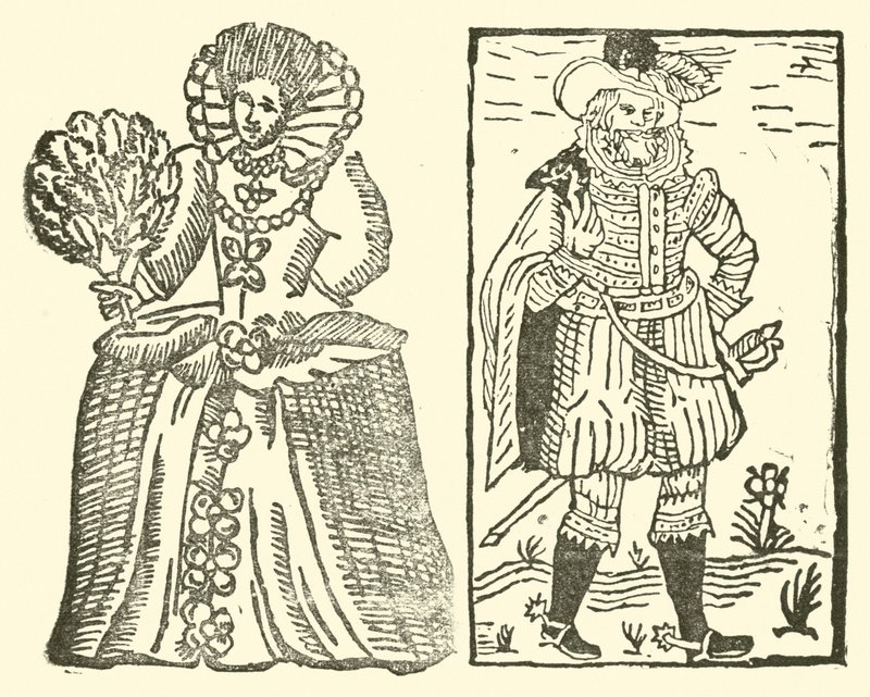Ilustración para The Roxburghe Ballads (xilografía) de (after) English School