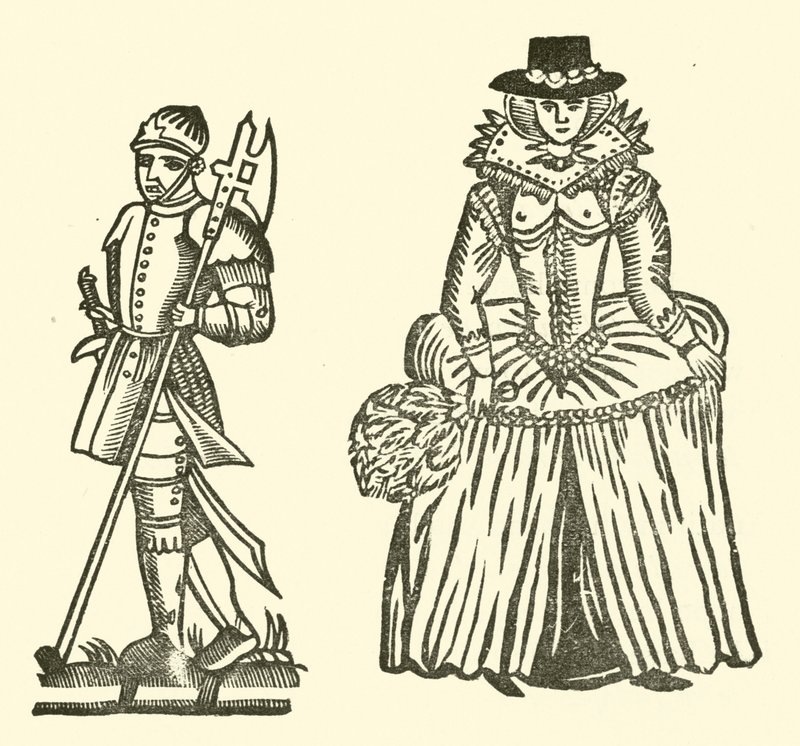 Ilustración para The Roxburghe Ballads (xilografía) de (after) English School