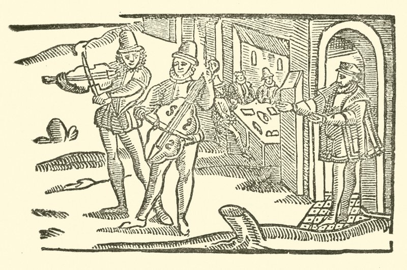 Ilustración para The Roxburghe Ballads (xilografía) de (after) English School
