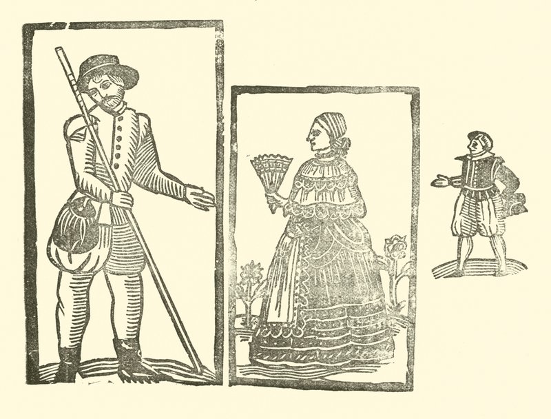 Ilustración para The Roxburghe Ballads (xilografía) de (after) English School