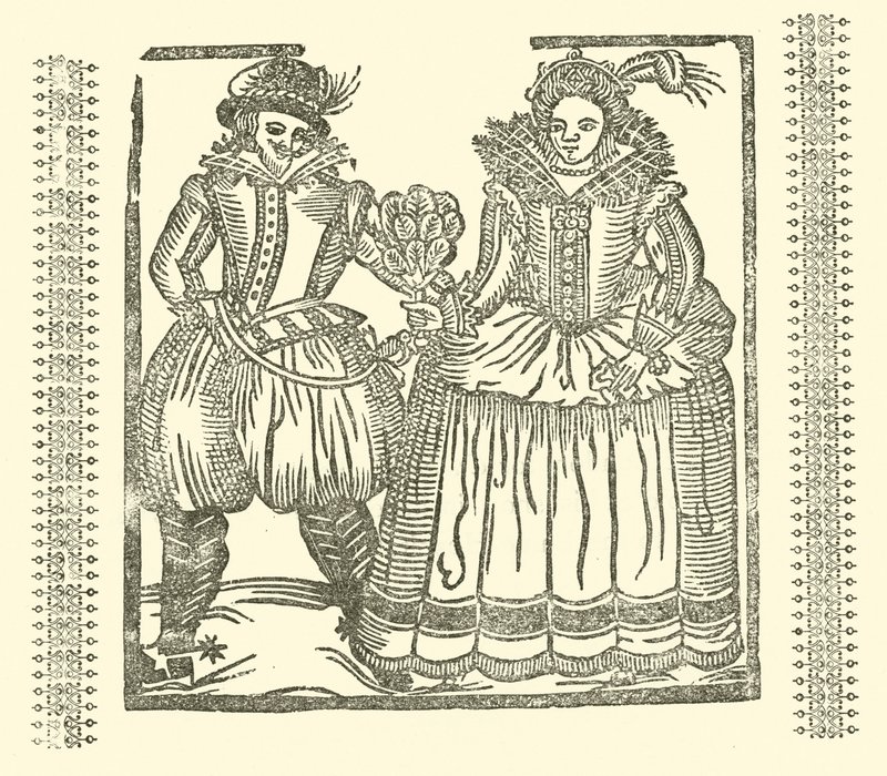 Ilustración para The Roxburghe Ballads (xilografía) de (after) English School