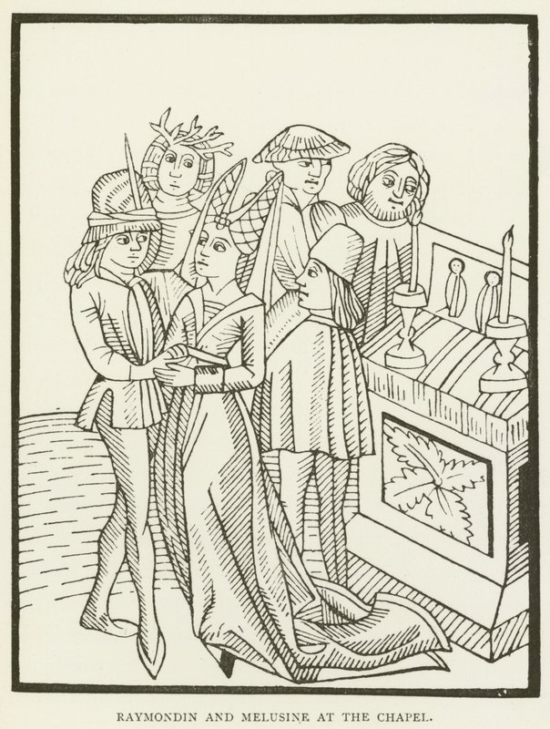Raymondin y Melusine en la capilla de (after) English School