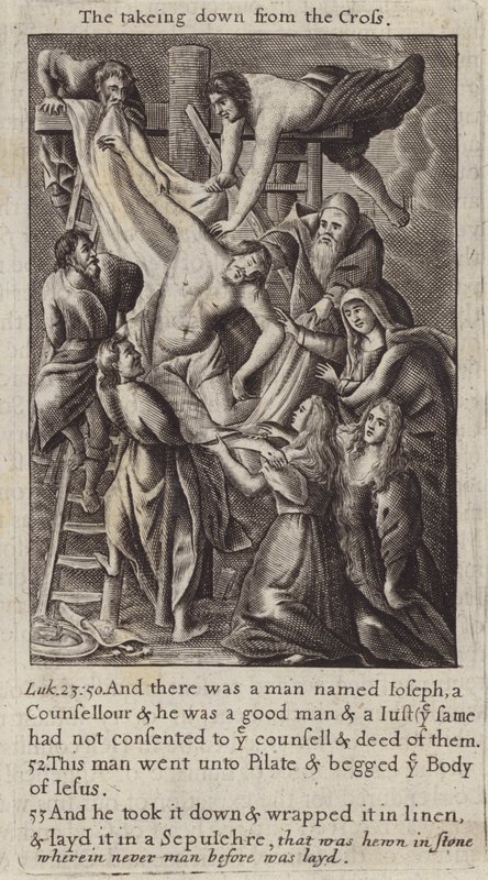 El Descendimiento de la Cruz (grabado) de (after) English School